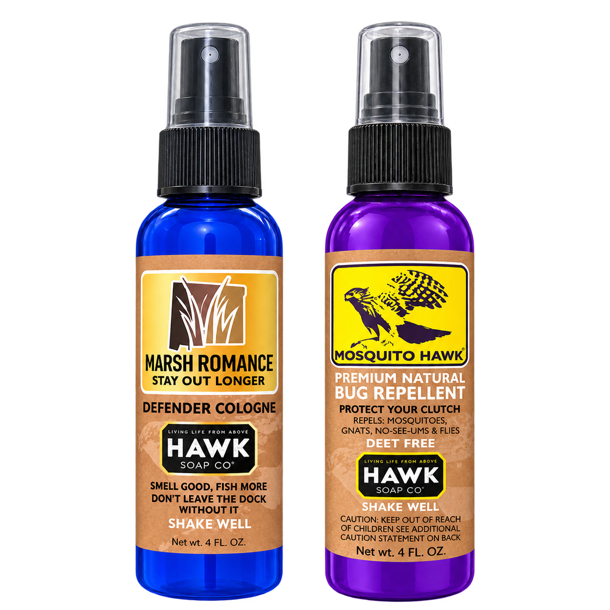 Marsh Romance® + Mosquito Hawk® 4 oz Outdoor Spray Bundle