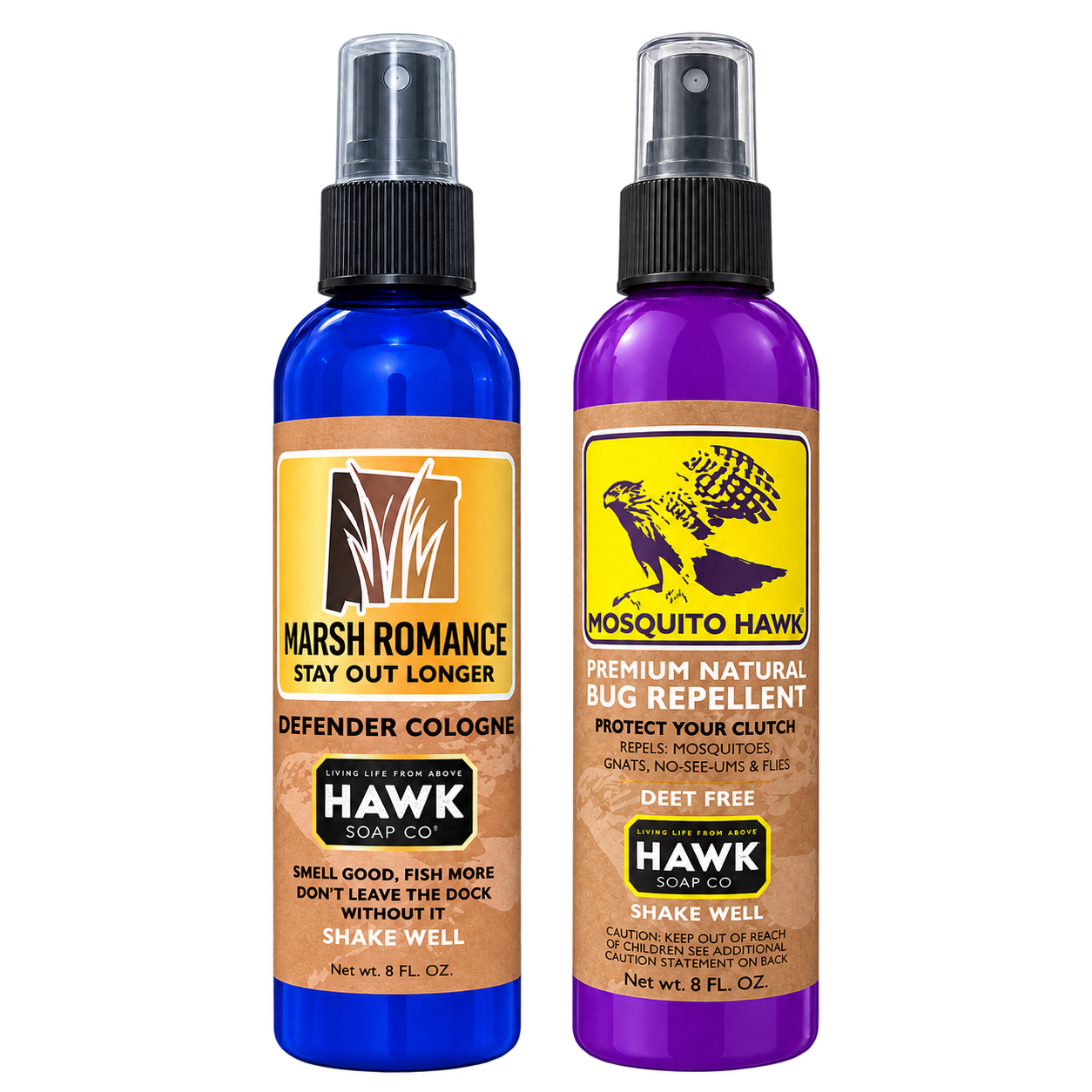 Marsh Romance® + Mosquito Hawk® 8 oz Outdoor Spray Bundle