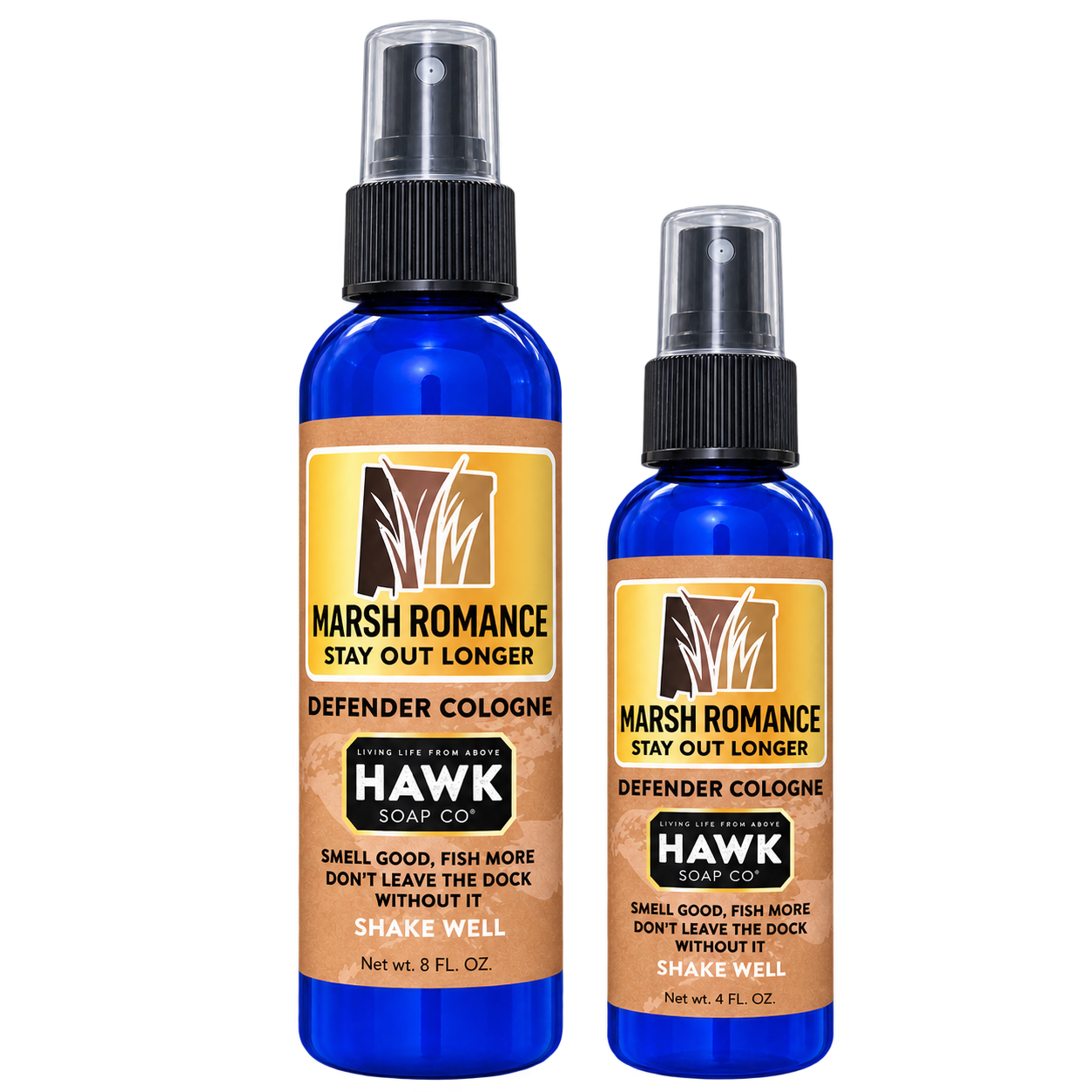 Marsh Romance® Defender Cologne – 8 oz. + 4 oz. Bundle