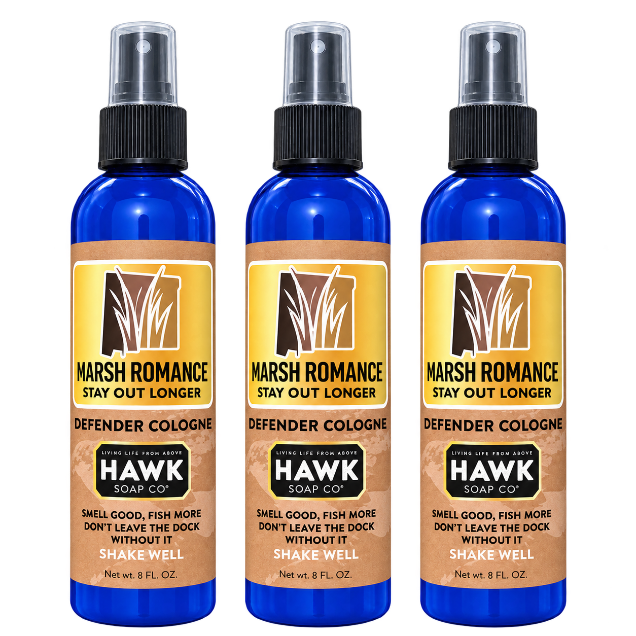 Marsh Romance® Defender Cologne – 3 Pack, 8 oz. Bottles