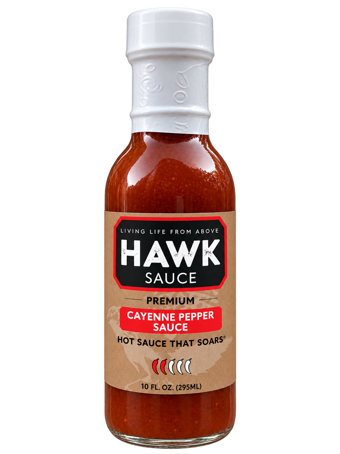 Hawk Sauce Cayenne Pepper Sauce – Authentic Louisiana Hot Sauce - 10oz Bottle