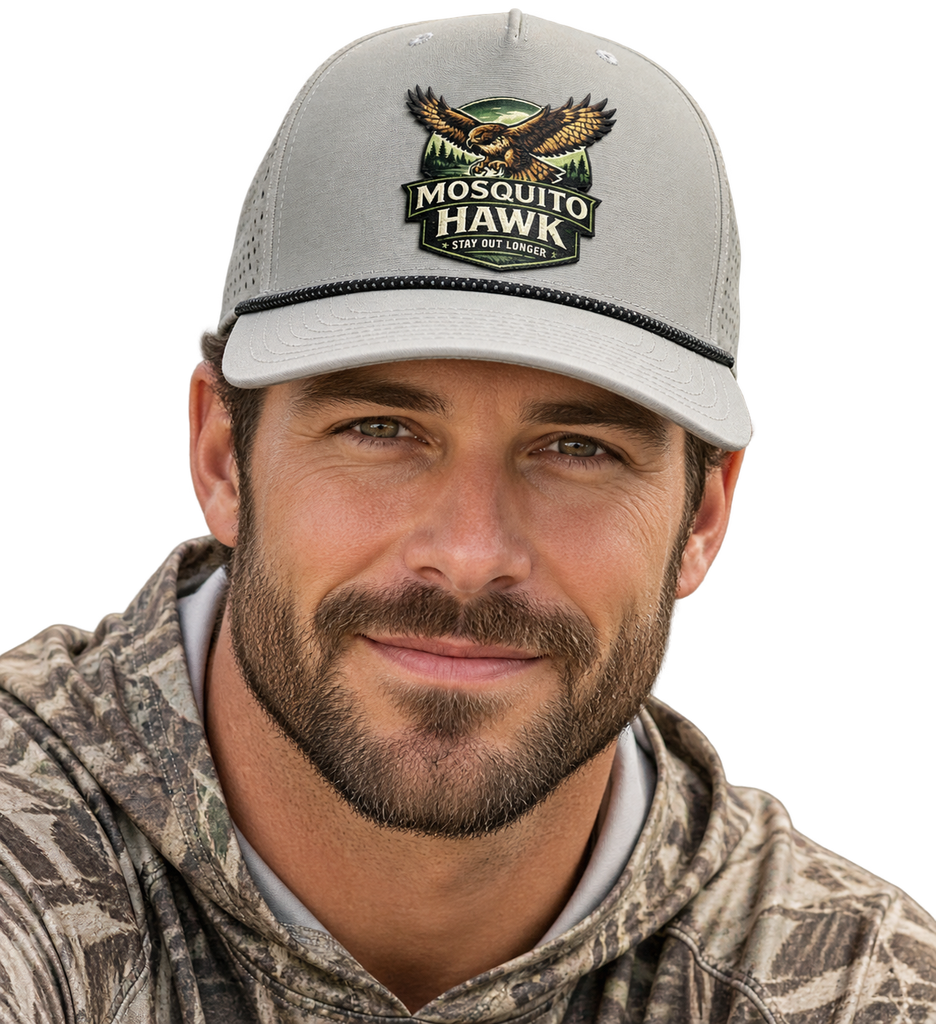 Mosquito Hawk Patch Hat - Grey Richardson Model 355 Performance