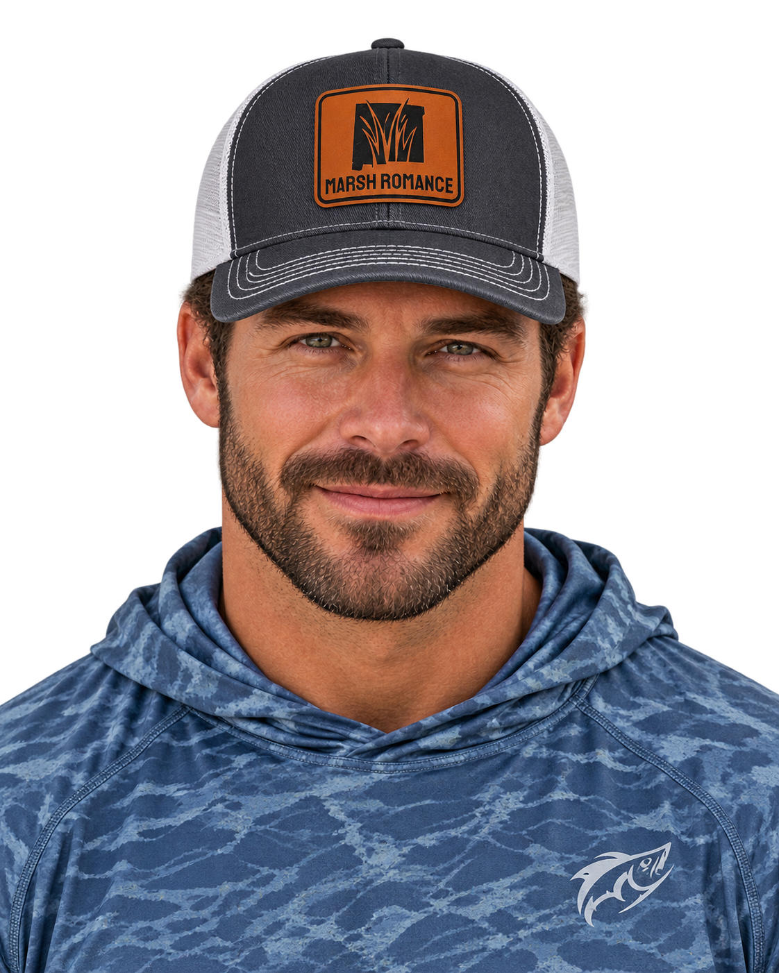 Marsh Romance Leather Patch Hat – Charcoal/White Richardson 111 Garment Washed Trucker Snapback