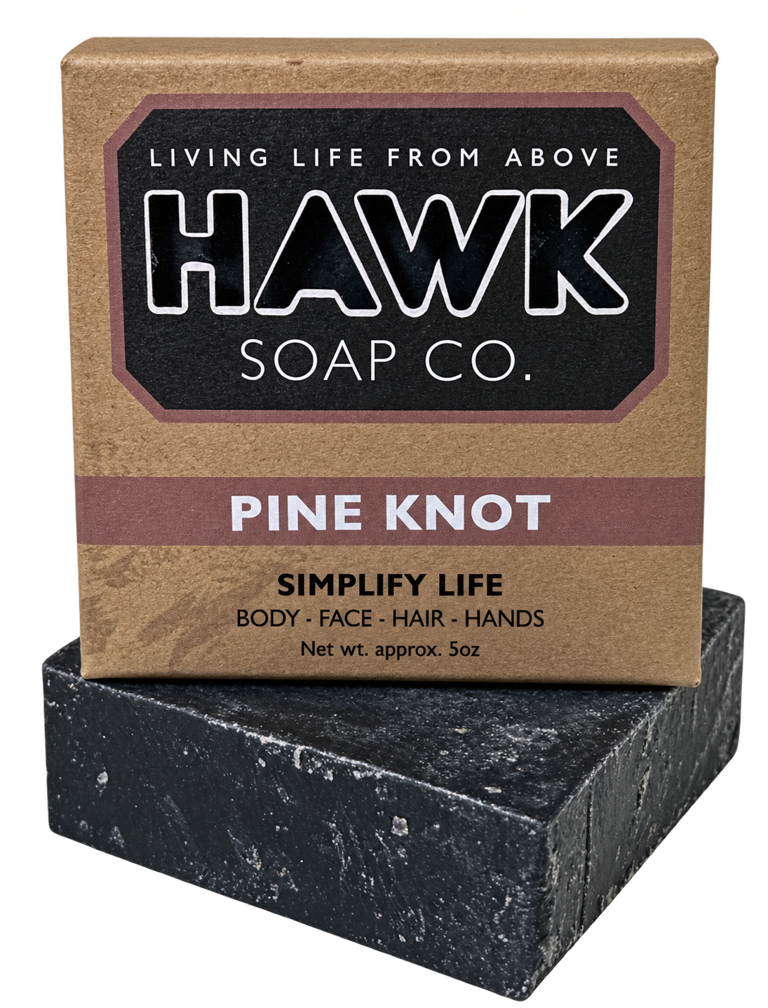 Pine Knot Soap – 5 oz. Pine Tar Extreme Exfoliating Bar