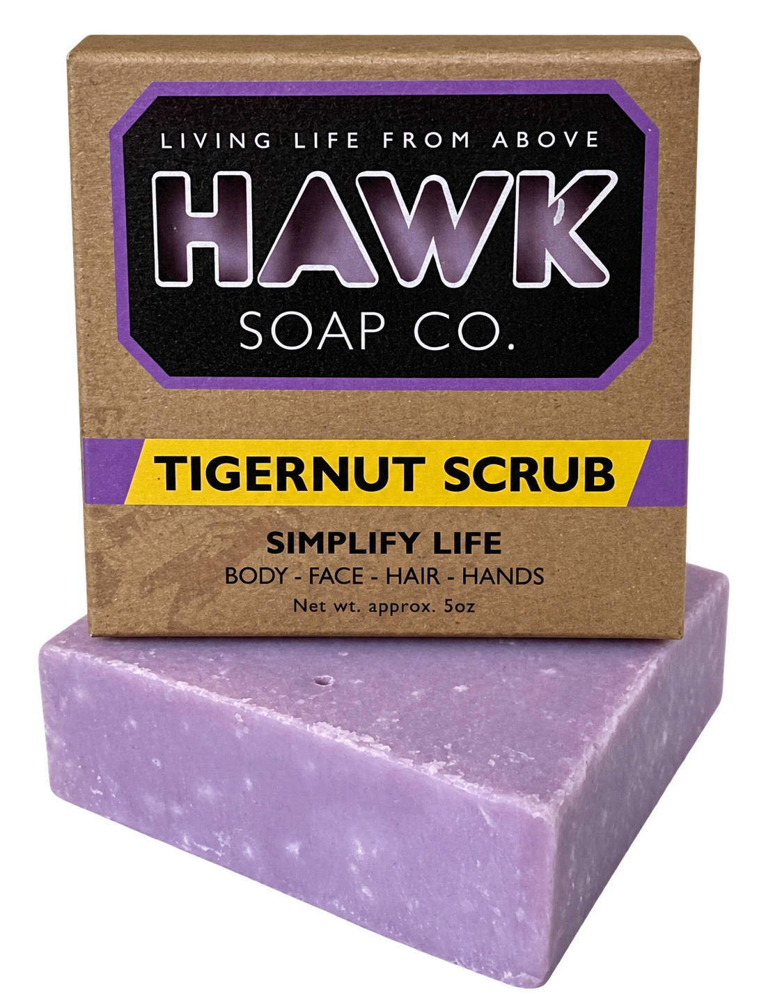 Tigernut Scrub Soap – 5 oz. Exfoliating Bar