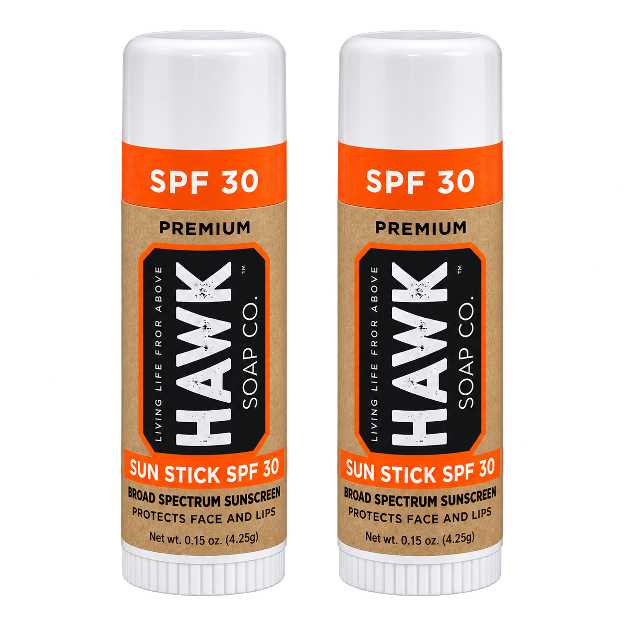 Hawk Soap Co. Premium Broad Spectrum Sunscreen Stick SPF 30